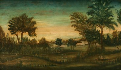 Binalarla Peyzaj by American 18th Century