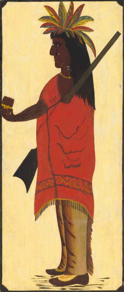 Hint Tütün Dükkanı Tabelası [ön yüzde, Hint sola bakan] by American 19th Century