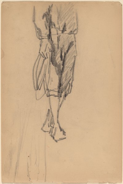 Külotlu Bir Çocuğun Kısmi Çizimi by American 19th Century