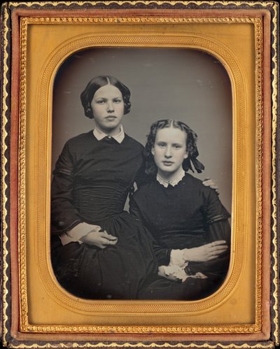 iki kız portresi by American 19th Century