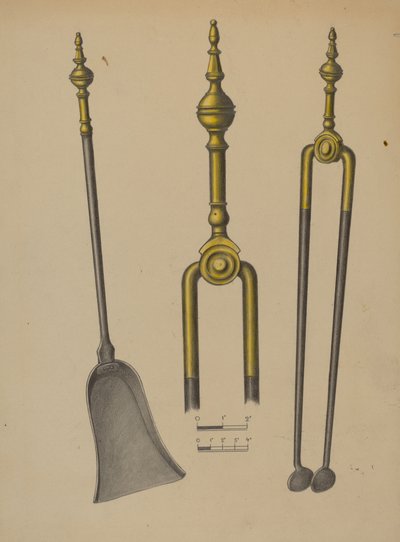 Ateş Maşası ve Kürek by American 20th Century