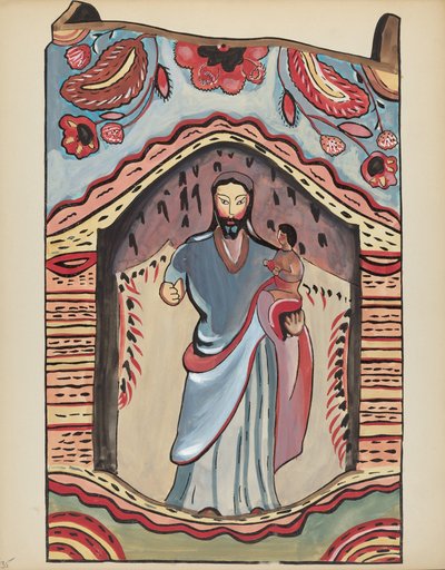 Levha 35: Ahşap Nişte Aziz Joseph: "New Mexico