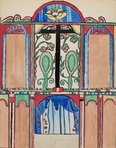 Plaka 5: Ana Altarpiece, Santa Cruz: "New Mexico