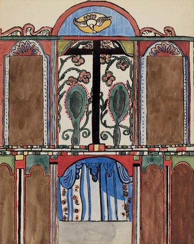 Plaka 5: Ana Altarpiece, Santa Cruz: "New Mexico