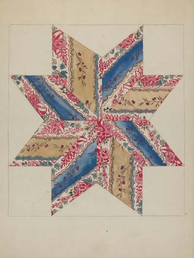 Yorgan Aplike (Yıldızlar) by American 20th Century