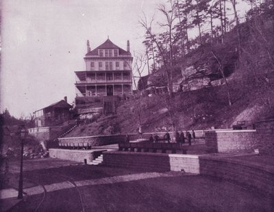 Basin Springs, Eureka Springs, Arkansas, St Louis ve San Francisco Demiryolu üzerinde (s/b fotoğraf) by American Photographer (after)