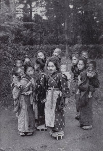 Ablalar ve küçük kardeşler (s/b fotoğraf) by American Photographer (after)