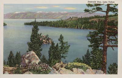 Kaliforniya: Emerald Bay, Tahoe Gölü (fotoğraf) by American Photographer (after)