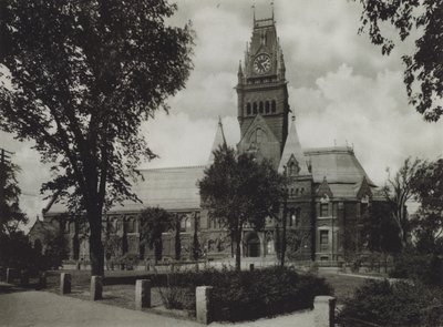 Harvard Üniversitesi: Memorial Hall (s/b fotoğraf) by American Photographer (after)