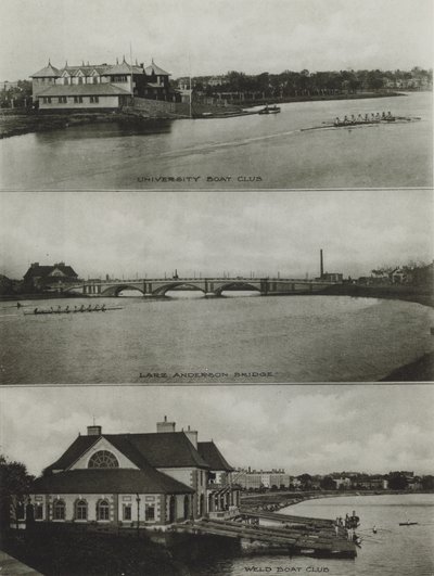 Harvard Üniversitesi: Üniversite Tekne Kulübü, Larz Anderson Köprüsü, Kaynak Tekne Kulübü (s/b fotoğraf) by American Photographer (after)