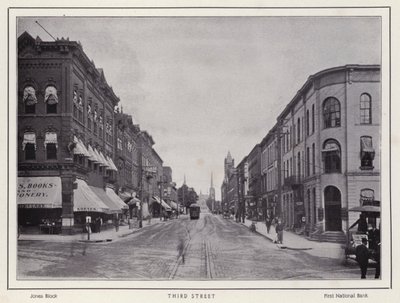 Jamestown, NY: Üçüncü Cadde (s/b fotoğraf) by American Photographer (after)