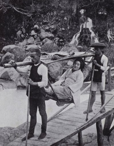 Japon kadın, Nikko yakınlarında Daiya Nehri
