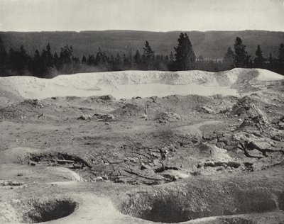 Mamut Boya Kapları, Yellowstone Vadisi, Wyoming (s/b fotoğraf) by American Photographer (after)