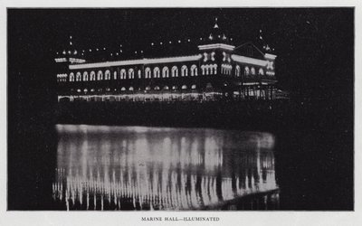 Marine Hall, ışıklı (s/b fotoğraf) by American Photographer (after)