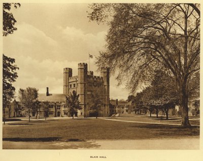 Princeton Üniversitesi: Blair Hall (s/b fotoğraf) by American Photographer (after)