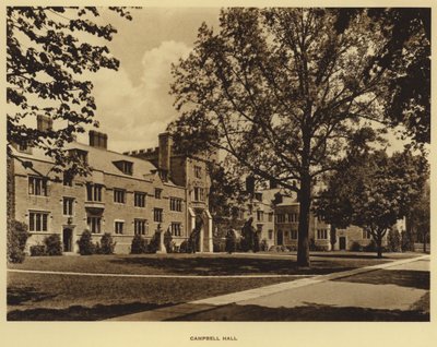 Princeton Üniversitesi: Campbell Hall (s/b fotoğraf) by American Photographer (after)