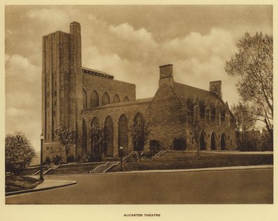 Princeton Üniversitesi: McCarter Tiyatrosu (s/b fotoğraf) by American Photographer (after)