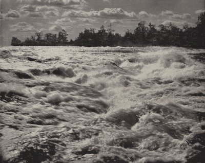 Şelalelerin üzerindeki Niagara Rapids (s/b fotoğraf) by American Photographer (after)