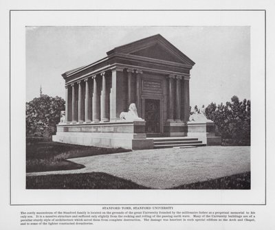 San Francisco: Stanford Mezarı, Stanford Üniversitesi (s/b fotoğraf) by American Photographer (after)