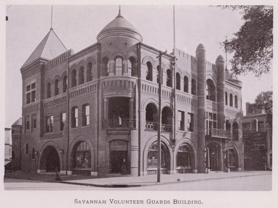 Savannah Gönüllü Muhafızlar Binası (s/b fotoğraf) by American Photographer (after)