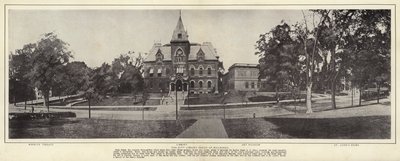 Springfield, Massachusetts: Şehir Kütüphanesi Binalar Grubu (s/b fotoğraf) by American Photographer (after)