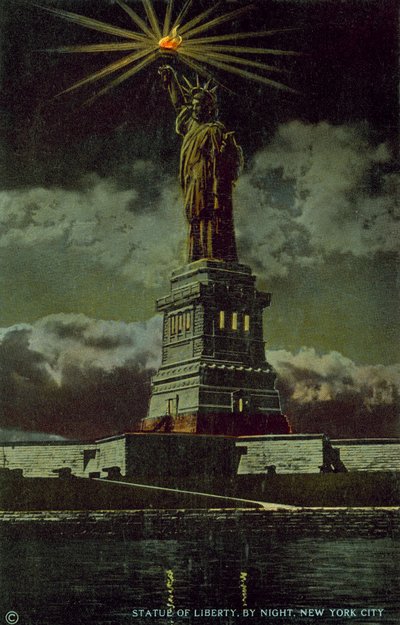 Özgürlük Heykeli, New York City, New York, ABD (renkli fotoğraf) by American Photographer (after)