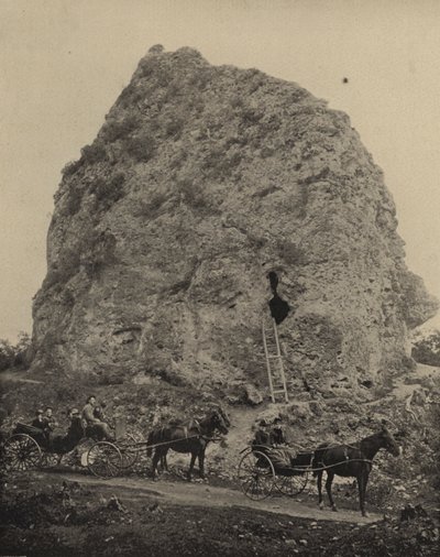 Sugarloaf Kayası, Mackinac Adası, Michigan (s/b fotoğraf) by American Photographer (after)