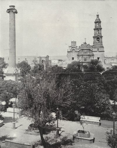 Plaza Aguas Calientes (s/b fotoğraf) by American Photographer (after)