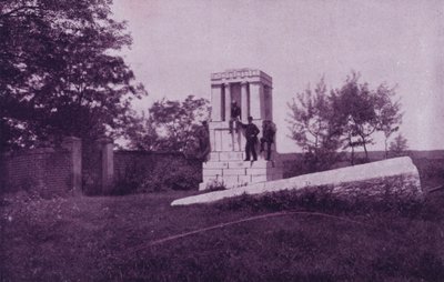 Washington'ın annesinin mezarının üzerindeki mezar, Fredericksburg, Virginia (s/b fotoğraf) by American Photographer (after)