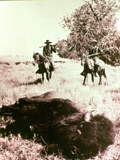 amerikan bizonu avcıları by American Photographer