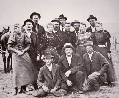 Amerikan Öncüleri, 1850 dolayları (s/b fotoğraf) by American Photographer