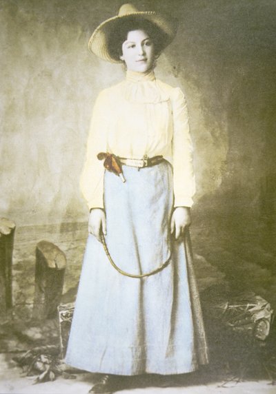 Kansaslı Anna Webb, 1880 dolayları (s/b fotoğraf) by American Photographer