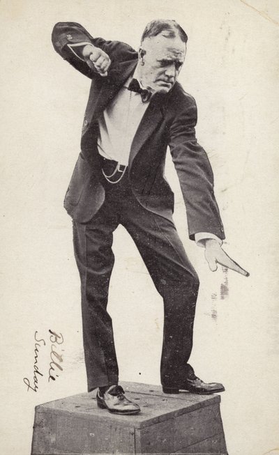 Billy Sunday (siyah-beyaz fotoğraf) by American Photographer
