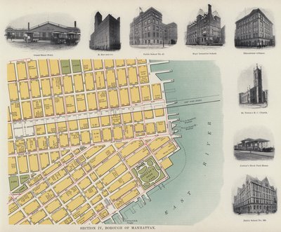Borough of Manhattan (siyah-beyaz fotoğraf) by American Photographer