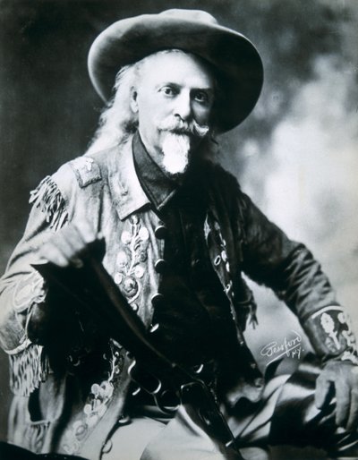 Buffalo Bill (1846-1917) (s/b fotoğraf) by American Photographer