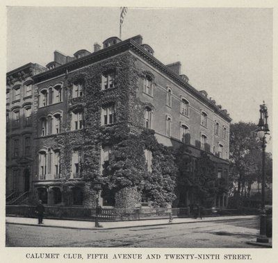 Calumet Club, Fifth Avenue ve Twenty-Ninth Street (s/b fotoğraf) by American Photographer