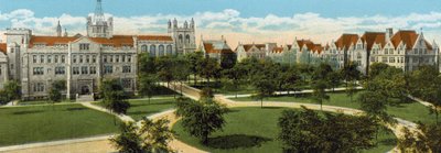 Kampüs, Chicago Üniversitesi (renkli fotoğraf) by American Photographer