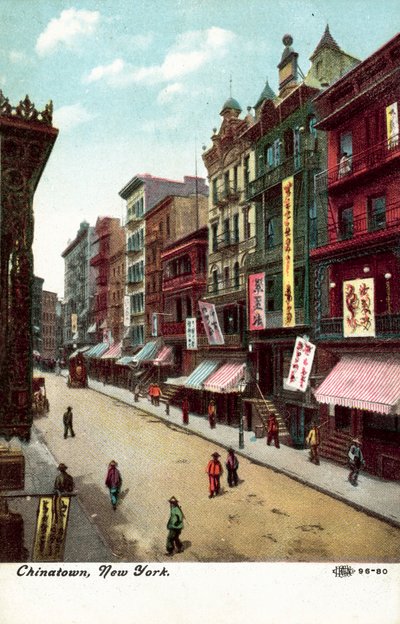 China Town, New York, ABD (b/w fotoğraf) by American Photographer