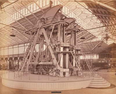 Corliss Engine, Centennial Uluslararası Sergi, Philadelphia, 1876 (albüm baskısı) by American Photographer