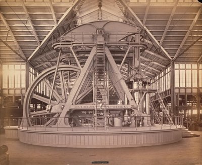 Corliss Engine, Centennial Uluslararası Sergi, Philadelphia, 1876 (albüm baskısı) by American Photographer