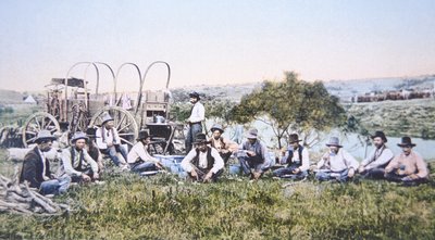 Öğle yemeğinde kovboylar by American Photographer