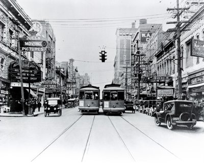 Elm Sokağı, Dallas 1922 by American Photographer