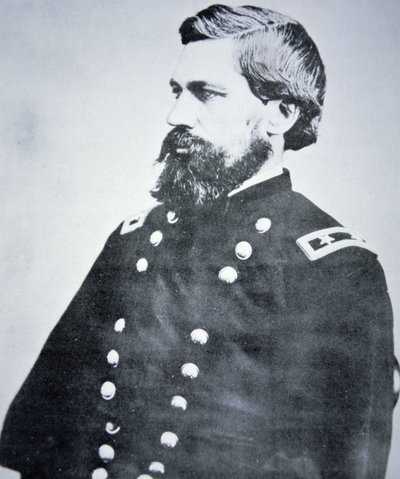 General Oliver Otis Howard (1830-1909) (s/b fotoğraf) by American Photographer