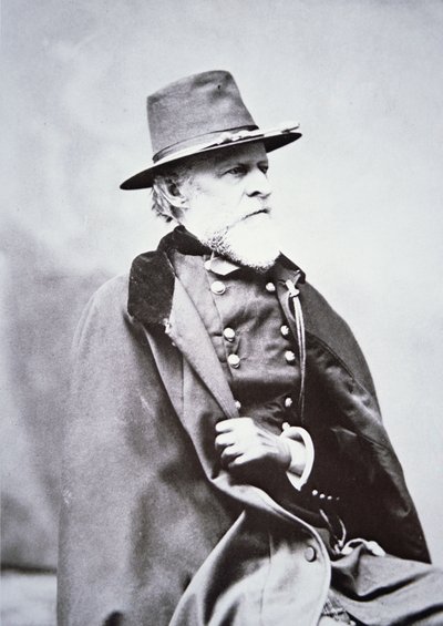 General Philip St George Cooke (1809-95) (s/b fotoğraf) by American Photographer