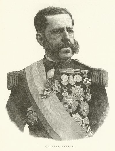 General Weyler (siyah beyaz fotoğraf) by American Photographer