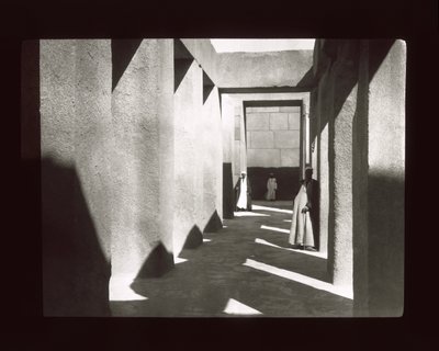 Gizeh - Khephren Piramidi yakınında granit tapınak (fener kaydırağı) by American Photographer