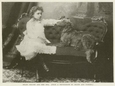 Helen Keller ve köpeği by American Photographer