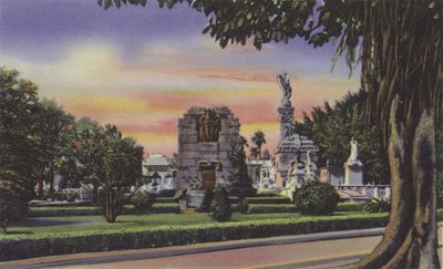 İç del Cementerio, Mezarlığın İçi (renkli fotoğraf) by American Photographer