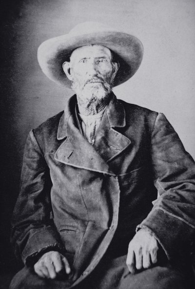 Jim Bridger (1804-81) (s/b fotoğraf) by American Photographer