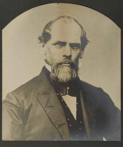 John Augustus Roebling, c.1866-7 (jelatin gümüş baskı) by American Photographer